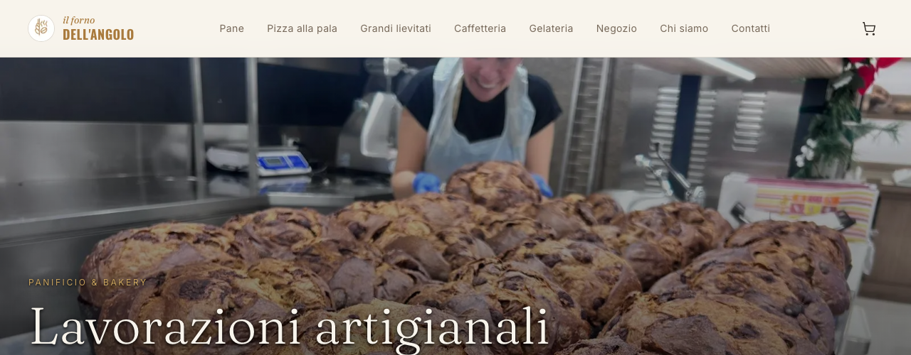 Homepage del sito Il Forno dell'Angolo